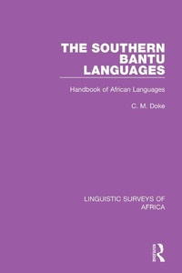 Abbildung von: The Southern Bantu Languages - Routledge