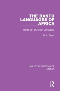 Abbildung von: The Bantu Languages of Africa - Routledge