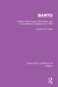 Abbildung von: Bantu - Routledge
