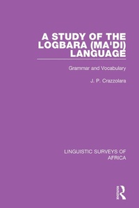 Abbildung von: A Study of the Logbara (Ma'di) Language - Routledge