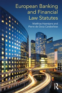 Abbildung von: European Banking and Financial Law Statutes - Routledge
