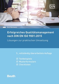 Abbildung von: Erfolgreiches Qualitätsmanagement nach DIN EN ISO 9001:2015 - DIN Media