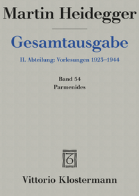Abbildung von: Parmenides (Wintersemester 1942/43) - Vittorio Klostermann Verlag