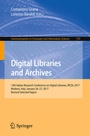 Cover: Digital Libraries and Archives - Springer