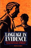 Cover: Language in Evidence - UNSW Press