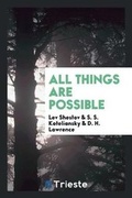 Cover: All Things Are Possible - Trieste Publishing
