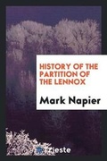 Cover: History of the Partition of the Lennox - Trieste Publishing