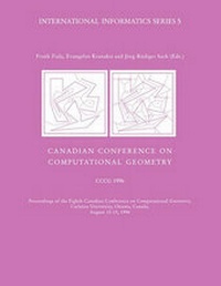 Enlarge image Cover: Canadian Conference on Computational Geometry - McGill-Queen's University Press
