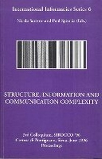 Enlarge image Cover: Structure, Information and Communication Complexity, IIS 6 - McGill-Queen's University Press
