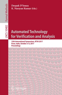 Enlarge image Cover: Automated Technology for Verification and Analysis - Springer