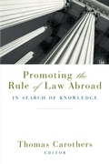 Cover: Promoting the Rule of Law Abroad - Carnegie Endowment for International Peace