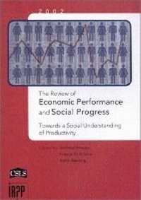 Enlarge image Cover: The Review of Economic Performance and Social Progress, 2002 - The Institute for Research on Public Policy