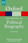 Cover: A Dictionary of Political Biography - OUP eBook