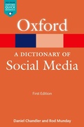 Cover: A Dictionary of Social Media - OUP eBook