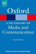Cover: A Dictionary of Media and Communication - OUP eBook
