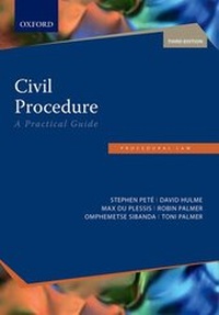 Abbildung von: Civil Procedure - Oxford University Press Southern Africa