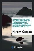 Cover: An Essay on the Study of Literature - Trieste Publishing