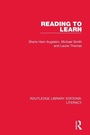 Cover: Reading to Learn - Routledge