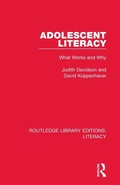Cover: Adolescent Literacy - Routledge
