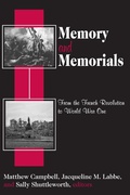 Cover: Memory and Memorials - Routledge