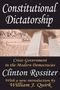 Enlarge image Cover: Constitutional Dictatorship - Routledge