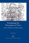 Cover: Translating the Perception of Text - Routledge