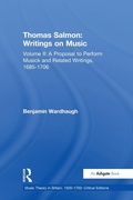 Cover: Thomas Salmon: Writings on Music - Routledge