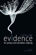 Cover: Evidence for Policy and Decision-Making - UNSW Press
