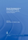 Cover: Recent Developments in Criminological Theory - Routledge
