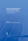 Cover: Recent Developments in Criminological Theory - Routledge