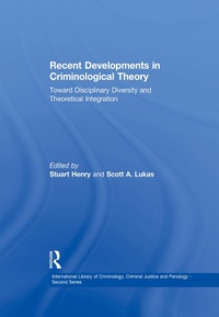 Enlarge image Cover: Recent Developments in Criminological Theory - Routledge