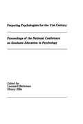 Cover: Preparing Psychologists for the 21st Century - Routledge