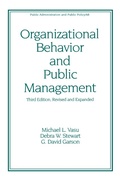 Cover: Organizational Behavior and Public Management, Revised and Expanded - Routledge
