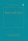 Cover: Kant and Law - Routledge