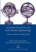 Cover: Authority, Innovation and Early Modern Epistemology - Routledge
