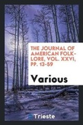 Cover: The Journal of American Folk-Lore - Trieste Publishing