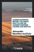 Cover: Modern Business - Trieste Publishing