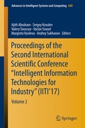 Cover: Proceedings of the Second International Scientific Conference "Intelligent Information Technologies for Industry" (IITI'17) - Springer