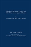 Cover: Medieval and Renaissance Manuscripts of the UCLA Library Special Collections: I. The Richard and Mary Rouse Collection - Arizona Center for Medieval & Renaissance Studies,US