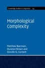 Cover: Morphological Complexity - Cambridge University Press