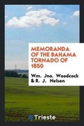 Cover: Memoranda of the Bahama Tornado of 1850 - Trieste Publishing