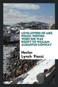 Cover: Love Letters of Mrs. Piozzi - Trieste Publishing