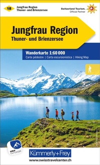 Abbildung von: Kümmerly+Frey Wanderkarte 18 Jungfrau Region 1:60.000 - Hallwag Kümmerly+Frey