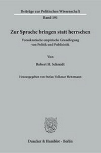 Abbildung von: Zur Sprache bringen statt herrschen. - fibre