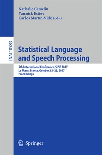Abbildung von: Statistical Language and Speech Processing - Springer