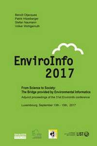 Enlarge image Cover: From Science to Society: The Bridge provided by Environmental Informatics - Shaker