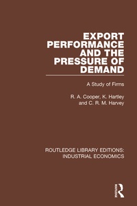 Enlarge image Cover: Export Performance and the Pressure of Demand - Routledge