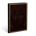 Cover: Black Moroccan Midi Lined Softcover Flexi Journal (176 pages) - Paperblanks