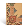 Cover: Visions of Paisley Ivory Kraft (Lyon Florals) Midi Lined Softcover Flexi Journal - Paperblanks
