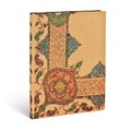 Cover: Visions of Paisley Ivory Kraft (Lyon Florals) Ultra Lined Softcover Flexi Journal - Paperblanks